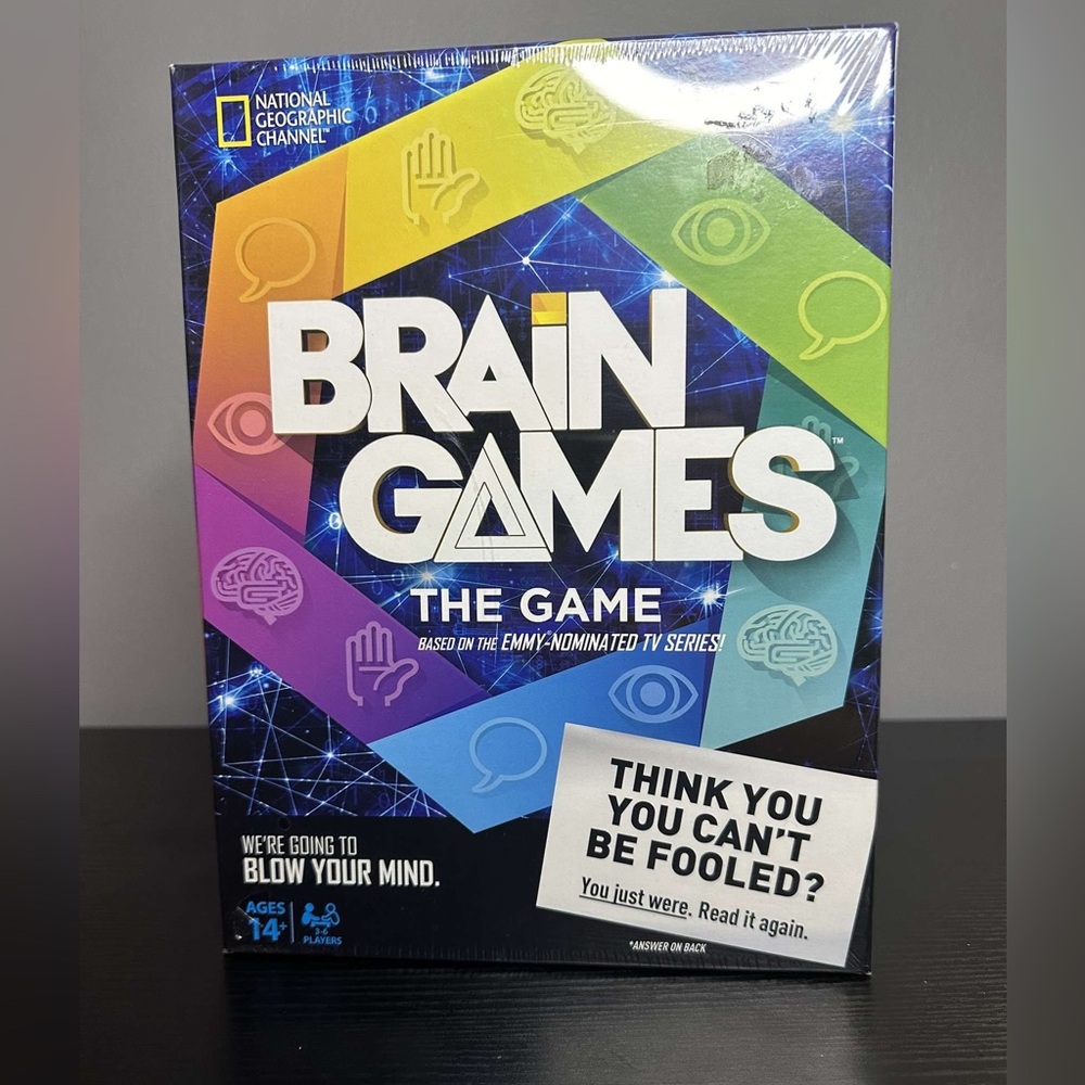 National Geographic Channel Brain Games The Game Board Game NEW SEALED